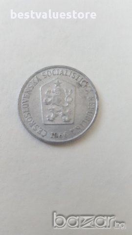 Монета От 10 Чехословашки Хелера От 1966г. / 1966 10 Czechoslovakia Hellers Coin KM# 49.1, снимка 3 - Нумизматика и бонистика - 15673104
