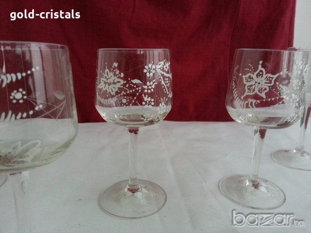 ретро чаши за вино или ракия, снимка 6 - Антикварни и старинни предмети - 19828536