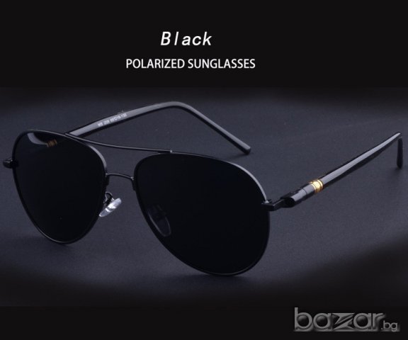 Слънчеви Очила Aviator (BLACK), снимка 2 - Слънчеви и диоптрични очила - 8495405