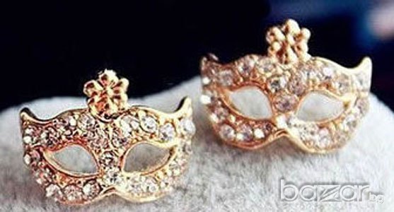 Обеци "Маска". В наличност 2 цвята /С-02/