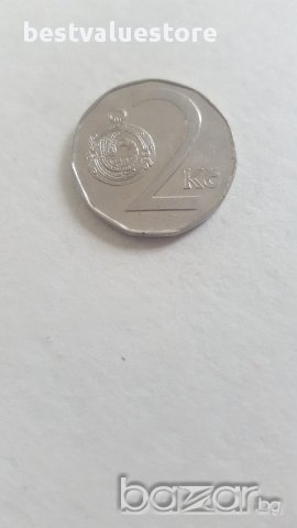 Монета 2 Чешки Крони От 1994г. / 1994 2 Czech Koruny Coin KM# 9 Schön# 176, снимка 1 - Нумизматика и бонистика - 15674609