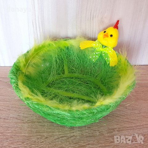 Панер за великденски яйца с пиленце 17см декорация украса за Великден