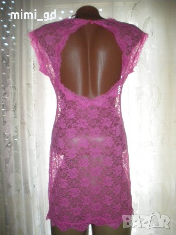 hunkemoller-розова дантелена нощница