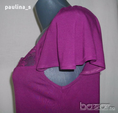 Блузка тип туника с декорирано деколте" Н&М" / голям размер, снимка 5 - Туники - 14681554