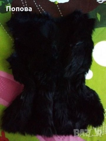 Елек естествена агнешка кожа с косъм, снимка 2 - Елеци - 22942584