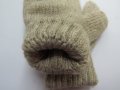 Машинно плетени детски ръкавици от вълна от як с един пръст, нови , снимка 6
