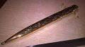 нож сабя-златна кама с ножница-метални-38х11см-внос швеицария, снимка 15