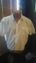 Бяла риза с къс ръкав Тиъдор, снимка 1 - Ризи - 14221173