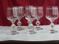 сервиз кристални чаши за вино, снимка 1 - Антикварни и старинни предмети - 20416528