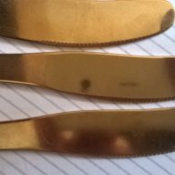шест позлатени ножчета, снимка 3 - Кухненски принадлежности - 15002420
