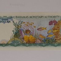 BAHAMAS  $ 1 DOLLAR  1968 VF++, снимка 2 - Нумизматика и бонистика - 18643056