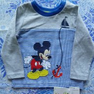 Mickey Mouse блуза с дълъг ръкав Мики Маус 9-12 месеца, снимка 5 - Бебешки блузки - 8619068