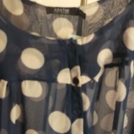 Намаление! Нова, синя риза, блуза, точки, Agathe, XL, XXL, снимка 4 - Ризи - 10293679