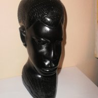 Глава на мъж-фигура от абанос, голяма , снимка 8 - Антикварни и старинни предмети - 8740569
