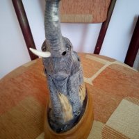 Статуетка на слон изработена от биволски рог, снимка 2 - Антикварни и старинни предмети - 22044187