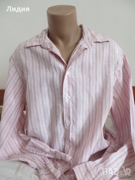 Мъжка ленена риза с дълъг ръкав Celio*, снимка 1