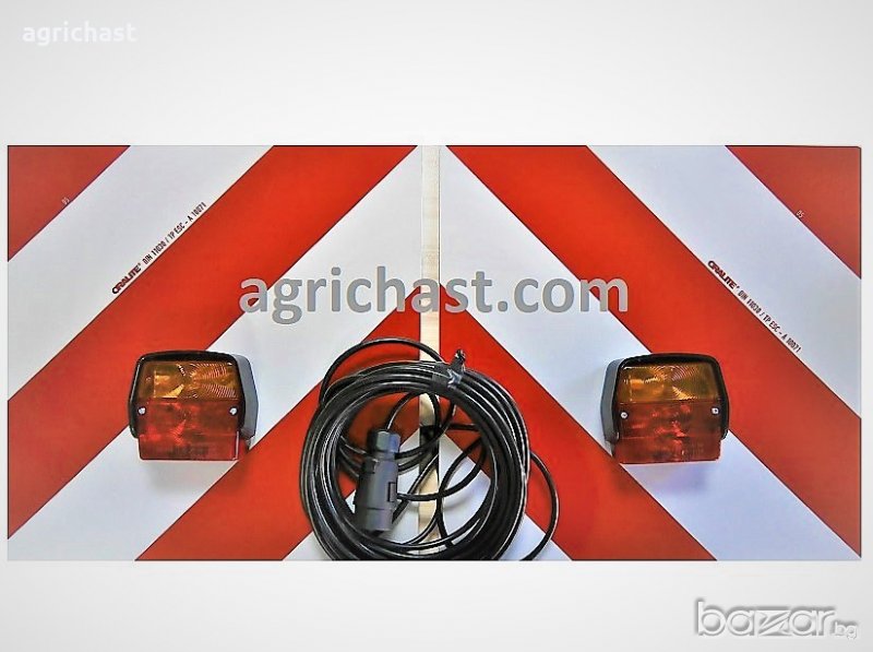 Стопове с кабел и табели за селскостопански машини , снимка 1