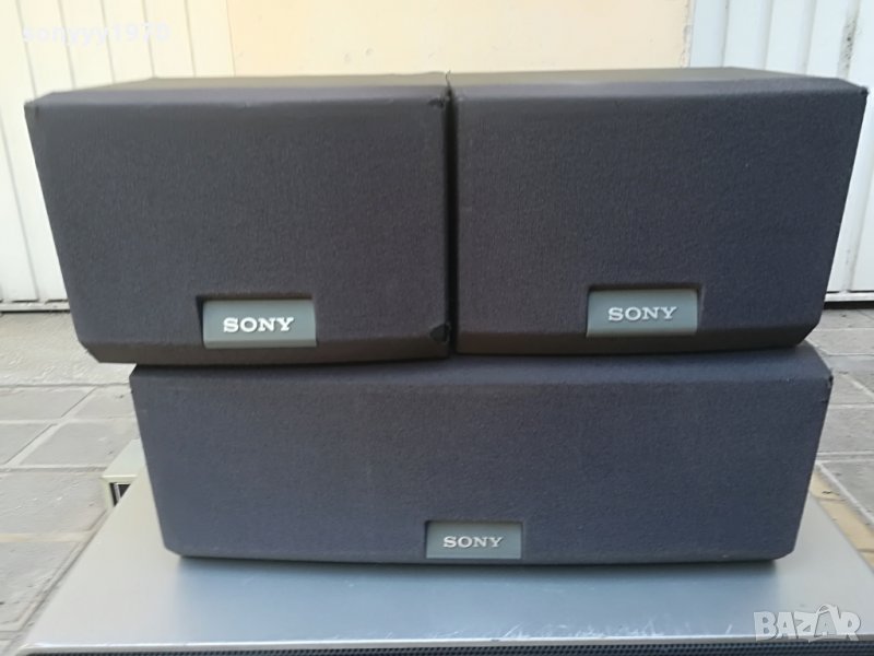 sony 3x100w//8ohm-център+тонколони-внос швеицария, снимка 1