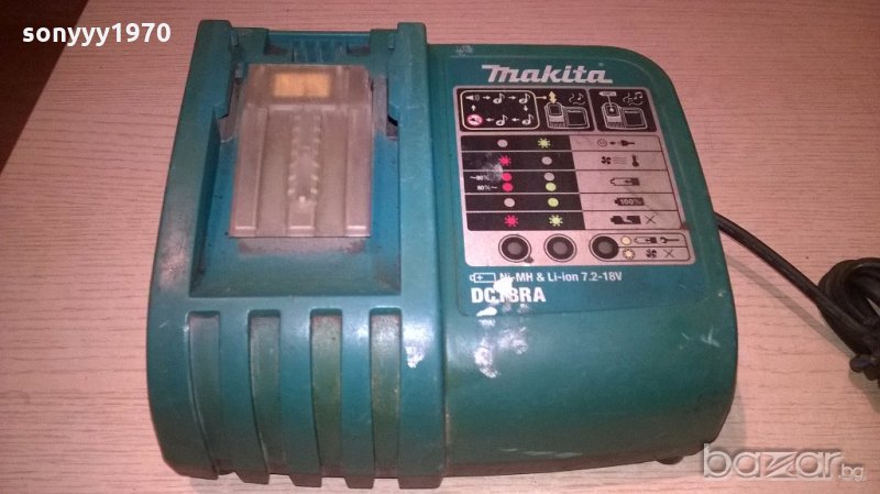 Makitta dc18rat-ni-mh & li-ion charger 7.2-18v/9amp-внос швеицария, снимка 1