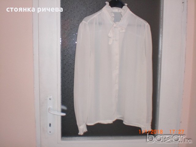 продавам дамска блуза-копринен жоржет, снимка 2 - Блузи с дълъг ръкав и пуловери - 20313104