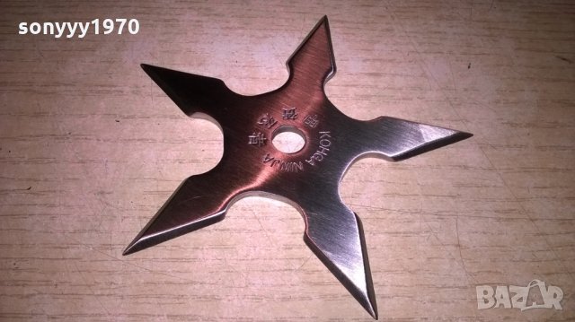 шурикен-нинджа-10см-за колекция или ползване-5 остриета, снимка 2 - Колекции - 22570752