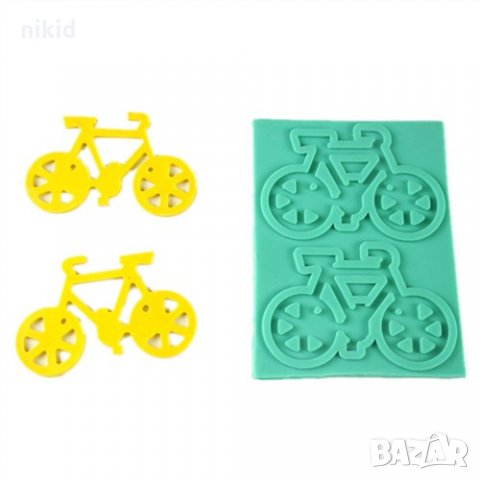 2 бр Колело голямо рамка силиконов молд декорация украса фондан торта мъфини шоколад