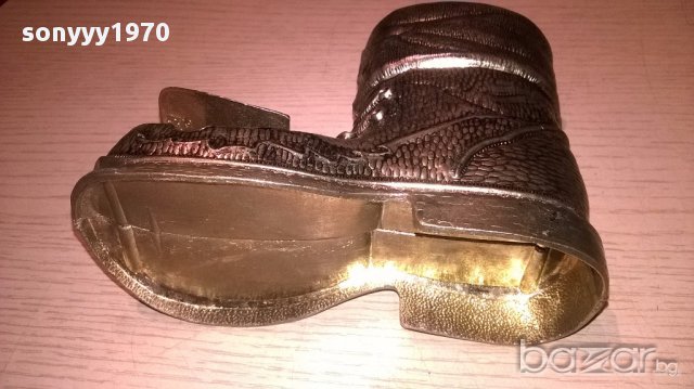Златната обувка-14/11/6см-made in spain-мед/месинг-внос швеицария, снимка 11 - Колекции - 13904027