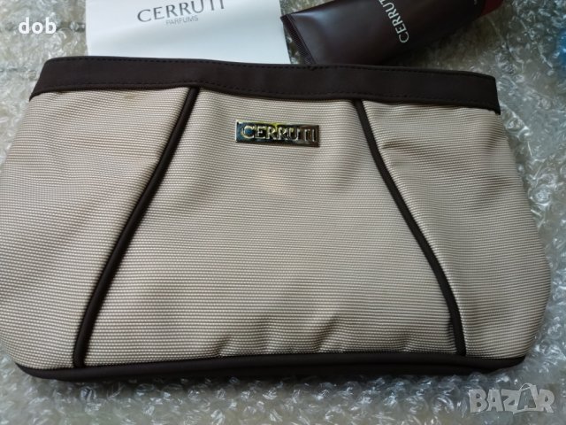Комплект чанта за тоалетни принадлежности CERRUTI и душ гел, оригинал, снимка 3 - Чанти - 25645181
