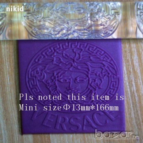 VERSACE лого Версаче кръгове Прозрачна релефна текстурна точилка за фондан украса торта сладки, снимка 2 - Други - 15009337