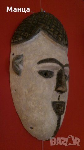 Африканска маска Ибибо от Нигерия, снимка 3 - Колекции - 25175702