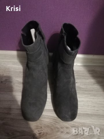 Дамски боти естествен велур, снимка 2 - Дамски боти - 23454728