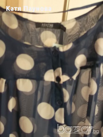 Намаление! Нова, синя риза, блуза, точки, Agathe, XL, XXL, снимка 4 - Ризи - 10293679