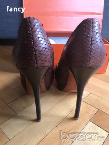 Нови обувки Zara, естествена кожа, снимка 5 - Дамски обувки на ток - 17617501