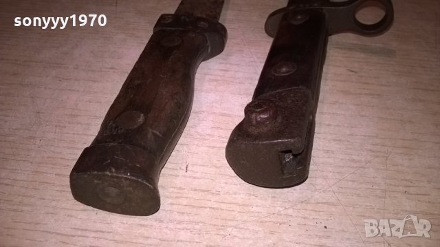 антики-стари армейски ножове-31см и 25см-внос франция, снимка 7 - Антикварни и старинни предмети - 22541529