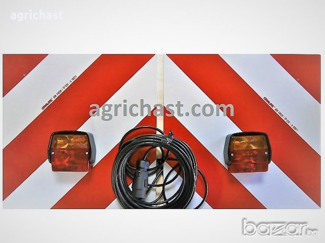 Стопове с кабел и табели за селскостопански машини 