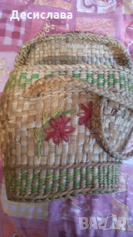 Дамска ретро плетена чанта от 70-те, снимка 1 - Чанти - 23468512