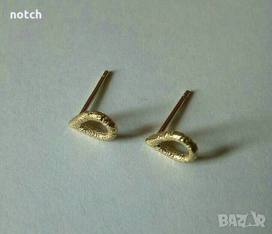 Златни обеци, снимка 6 - Обеци - 21819295