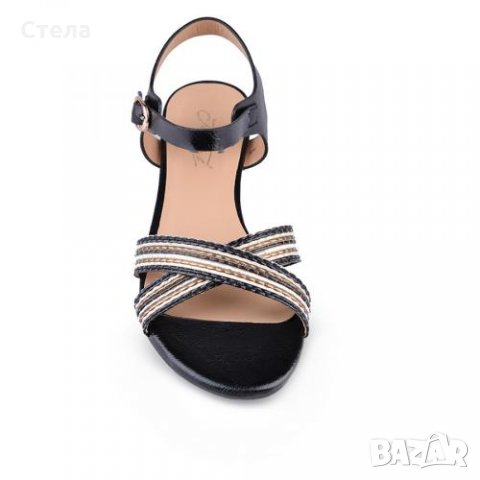 Дамски сандали, нови, с кутия, черни, снимка 1