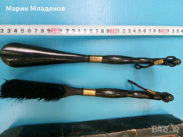 Стар комплект обувалка и четка за дрехи, снимка 3 - Други ценни предмети - 22254446