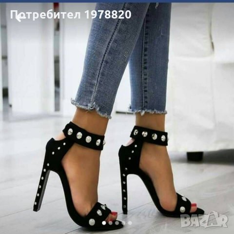 Нови черни стилни сандали