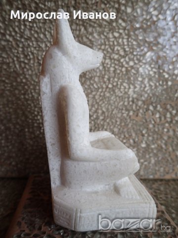 каменна статуетка на египетски бог , снимка 1 - Колекции - 21129590