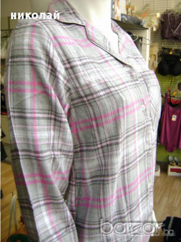 памучна пижама с копчета, снимка 2 - Нощници - 13382811