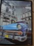 3Д картина пано със синя кола от Хавана, снимка 2