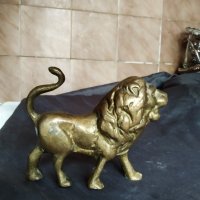 бронзова статуетка-лъв, снимка 3 - Антикварни и старинни предмети - 25980104