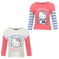 Ново лотче или блузки с Hello Kitty от Англия, снимка 2 - Детски комплекти - 14363658