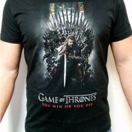 Игра на Тронове Game of Thrones Eddard Stark You Win Or You Die Тениска Мъжка/Дамска S до 2XL, снимка 1 - Тениски - 14035754