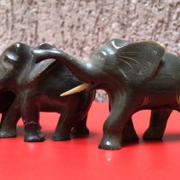 Четири слончета от рог на африкански бивол, снимка 7 - Антикварни и старинни предмети - 12728955