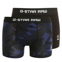 Нови мъжки боксери G-Star Tach Trunk 2 Pack Dark Blue оригинал, снимка 1 - Бельо - 21643756