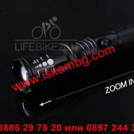 Cree Led фенер със ZOOM 1600 LM - код T6-0478, снимка 9 - Екипировка - 12392189