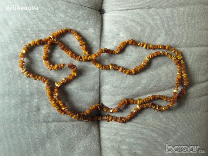 Две бижута с естествен кехлибар., снимка 1